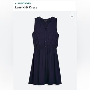 41 Hawthorn Lany Knit Dress size 3x navy plus size. Worn once